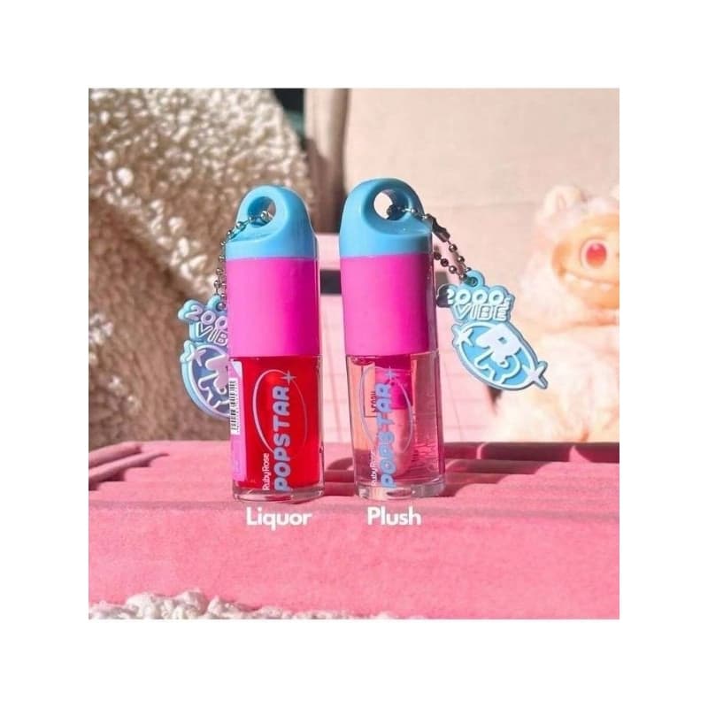 Lip oil popstar Ruby Rose Gimme Bling vive 2000 gloss hidratante novidade chaveiro