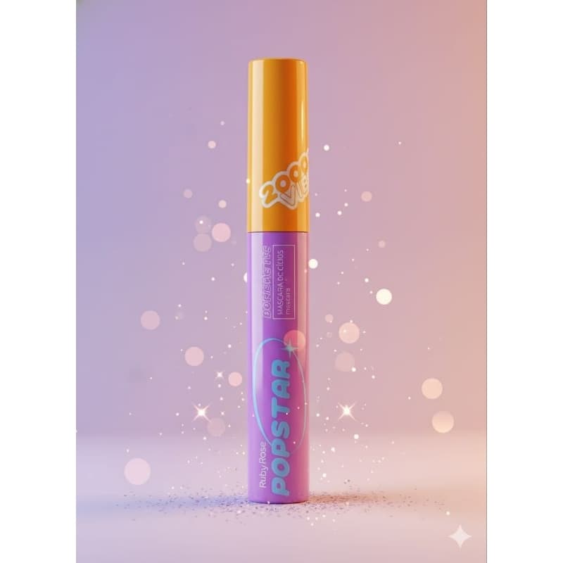 Mascara de cílios Ruby Rose Popstar novidade alta duração e volume