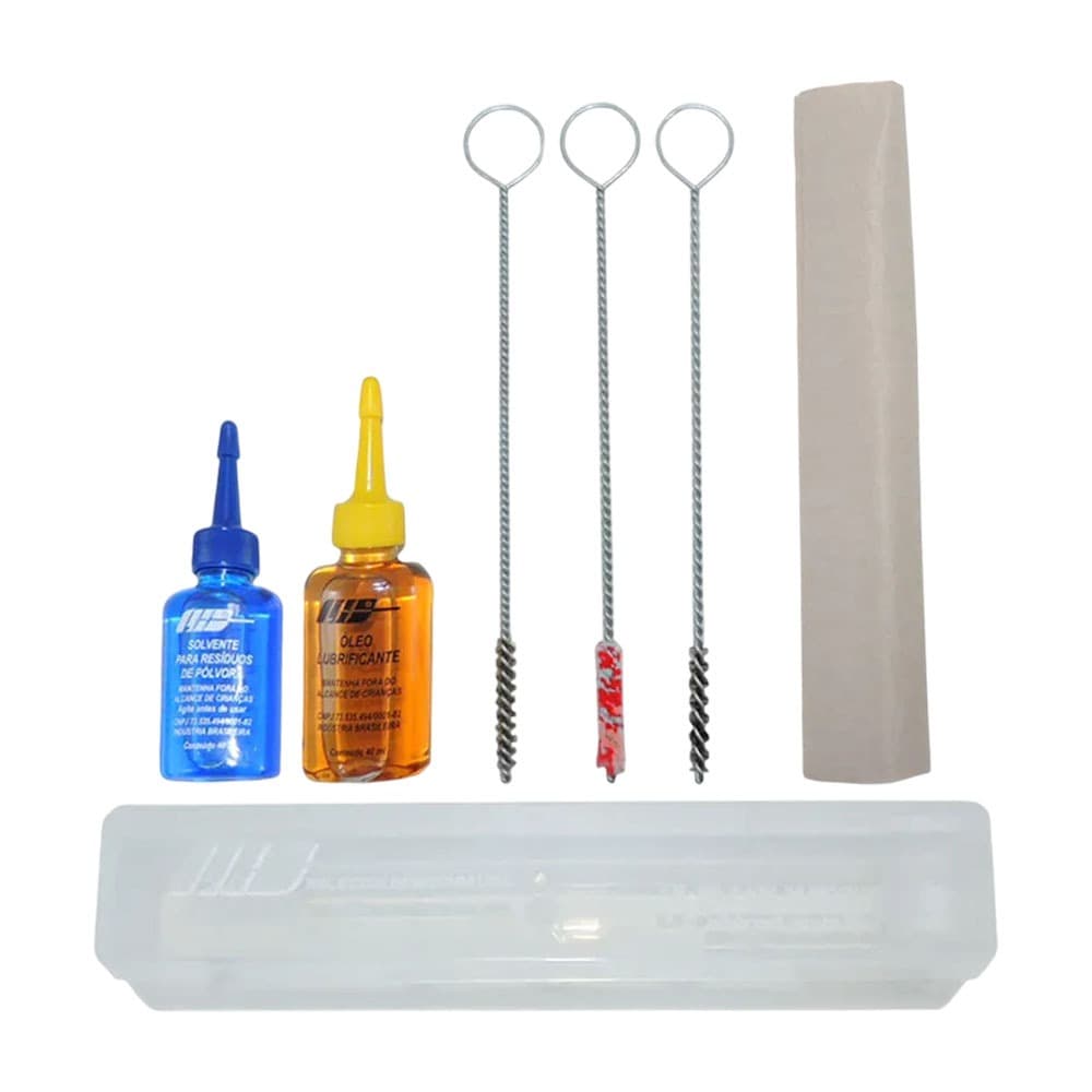 Kit De Limpeza Tático 6 Peças Para Arma Curta .22 / 6.35mm