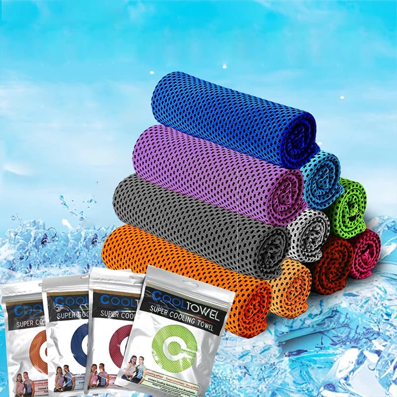Toalha Gelada de Microfibra 90x30cm | Resfriamento Instantâneo | Secagem Rápida | Esportes, Academia e Corrida