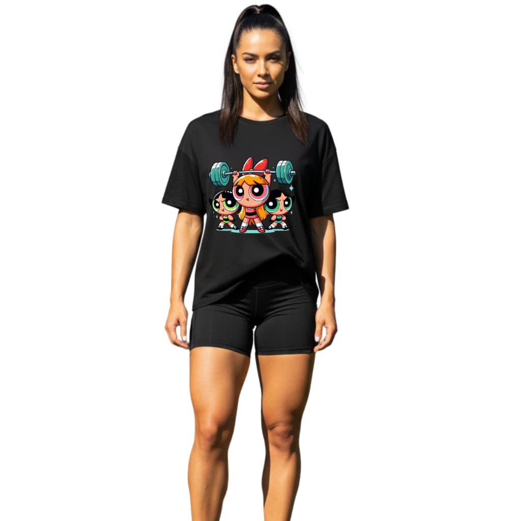 Camiseta Academia Camisetão Oversized Blusa Academia Feminina % Algodão