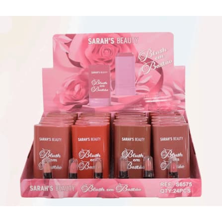Blush Em Bastão Sarah's Beauty - Acabamento Natural - Las Maria