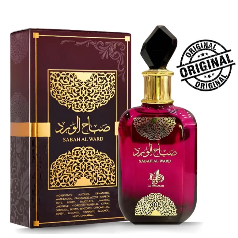 Perfume Feminino Árabe Importado Original Al Wataniah Sabah Al Ward EDP 100ml Presente