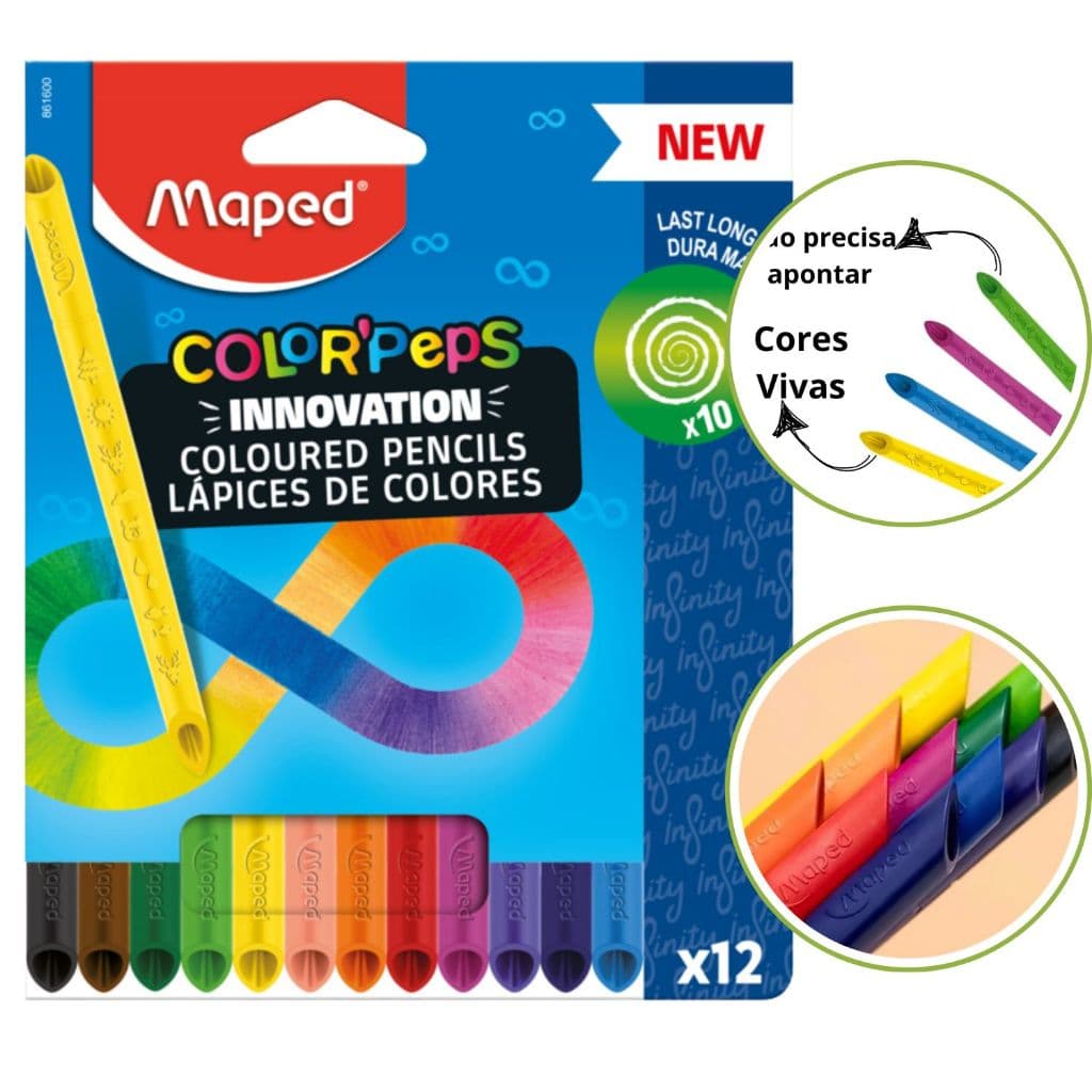 Lapis de Cor Colorpeps Infinity 12 Cores