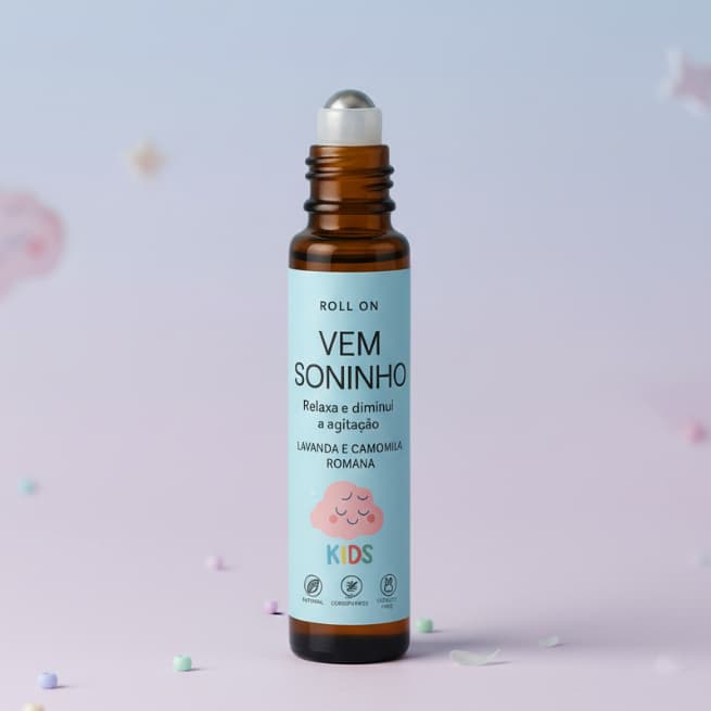 Vem Soninho Óleos Essenciais Natural para Bebê | Aromaterapia Infantil Blend Relaxante Tropfen
