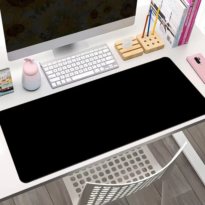 Mouse Pad  Preto 40x90cm Gamer Antiderrapante Confortável Costurada Durabilidade Premium