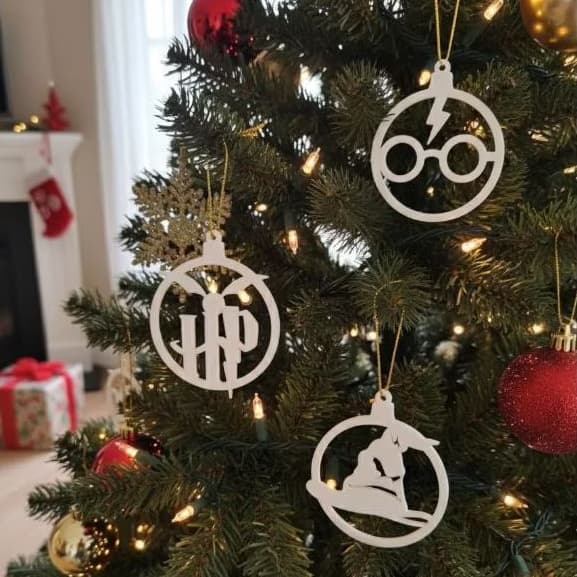 Kit de Enfeites de Natal Harry Potter