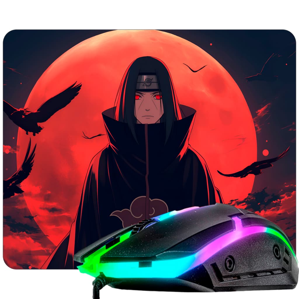 Kit Gamer Mouse + Mouse Pad 21 x 18 Mouse Com Led Rgb Barato