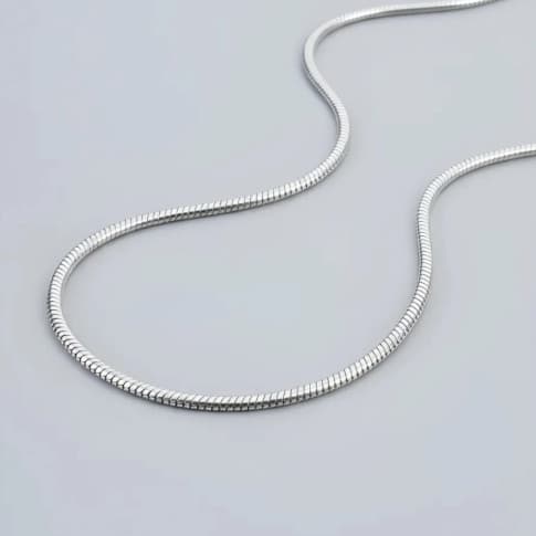 Corrente Rabo De Rato/Corrente Aço Inox 316L unissex /40cm
