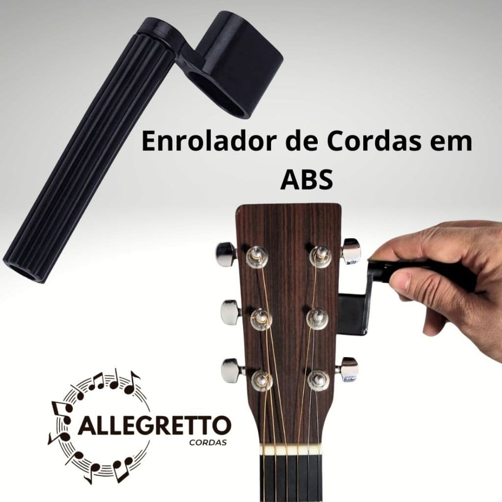 Encordoador/Enrolador para Cordas de Violão, Ukulele, Viola, Guitarra