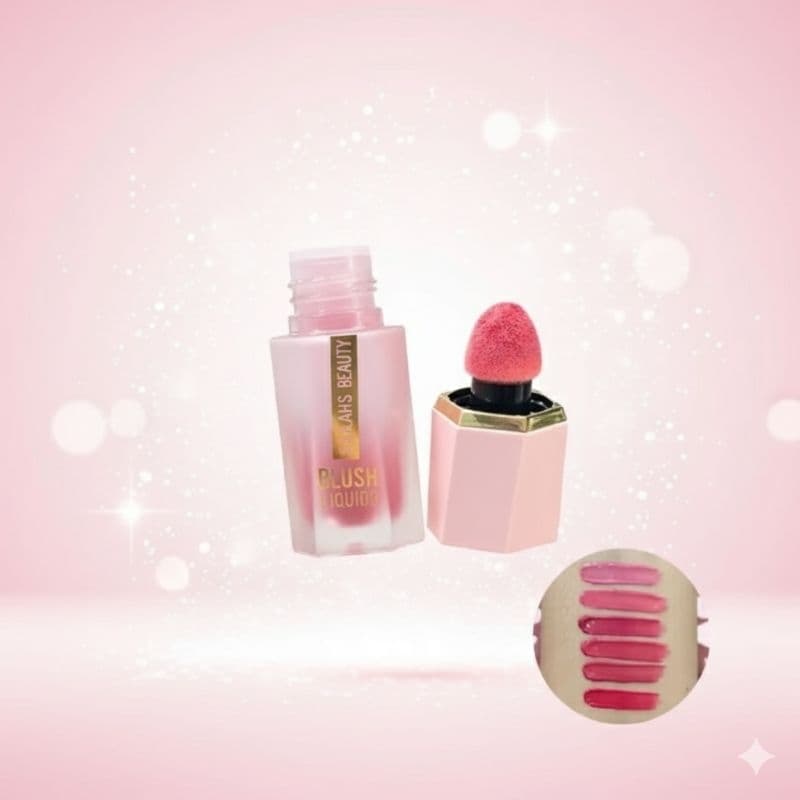 Blush liquido SARAH´S BEAUTY alta pigmentação luminoso efeito natural facil aplicação