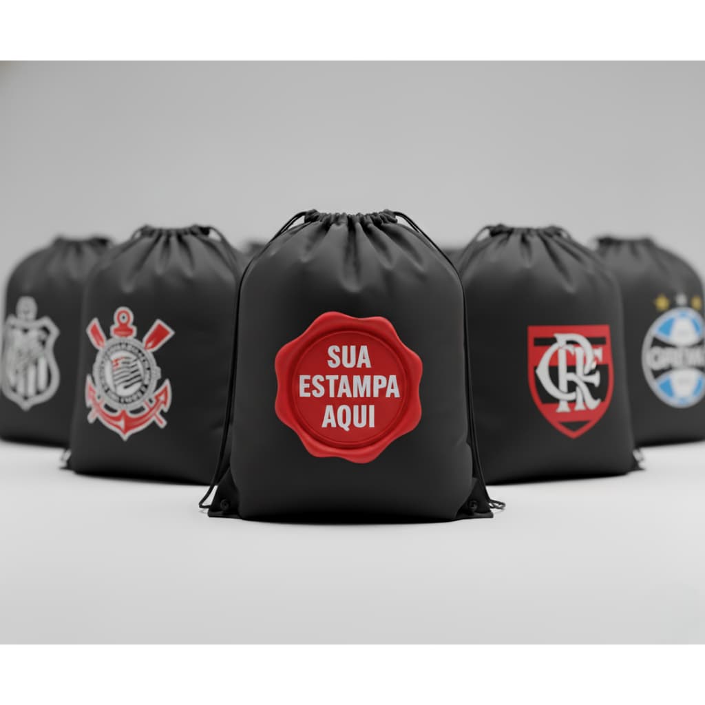 10 Mochila Saco Personalizada Com Sua Logo Estampa | Bag Academia Esportiva Fitness Unissex Sacochila Grande Resistente