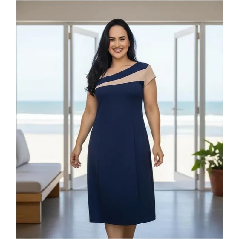 Vestido Soltinho Plus-Size feminino, Evangelico Midi e casual, Tendencia 2026, Moda gestante !!