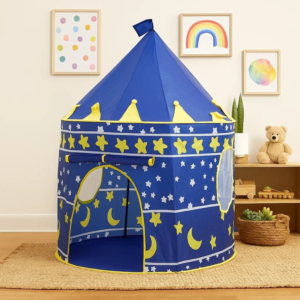 Barraca Infantil Castelinho Tenda Criança Cabana Menina Menino Casinha Brinquedo Montar FantasiaKids