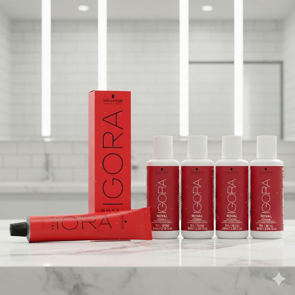 Kit Prático Coloração Schwazkopf Igora Royal + OX (Escolha Sua Cor e Volume da OX)