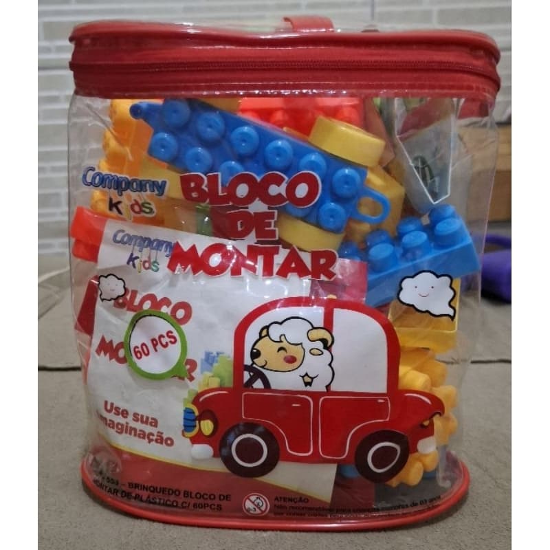 Blocos de Montar - 60 peças