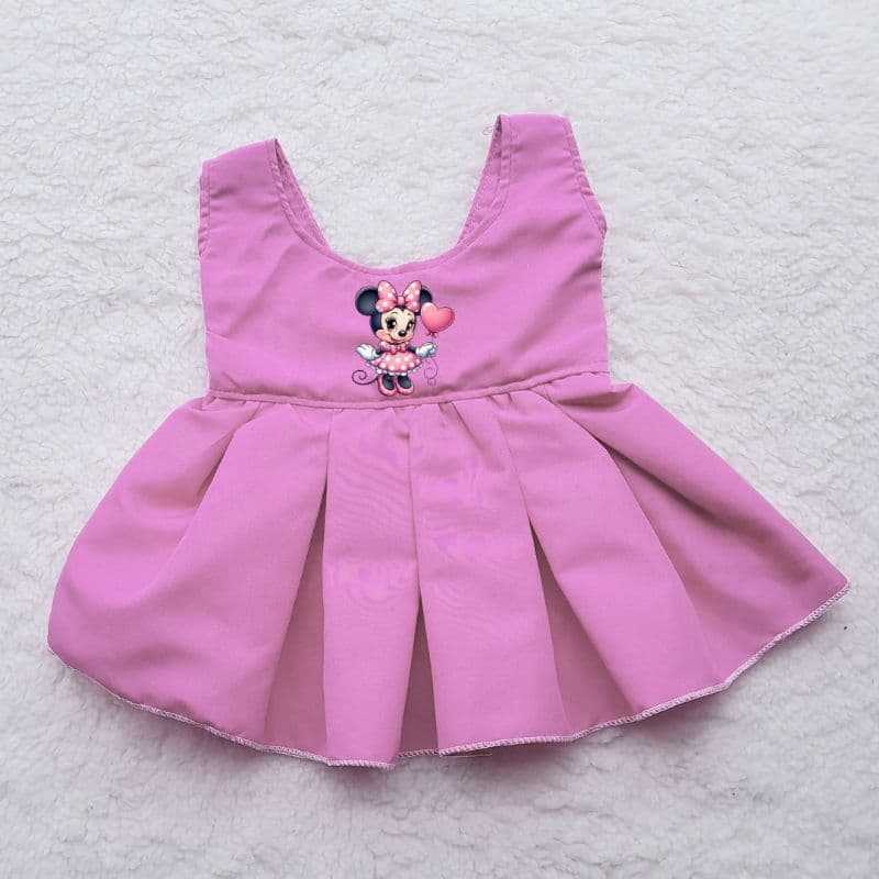 VESTIDO PARA PET FÊMEA COM FECHAMENTO EM VELCRO/MINNIE