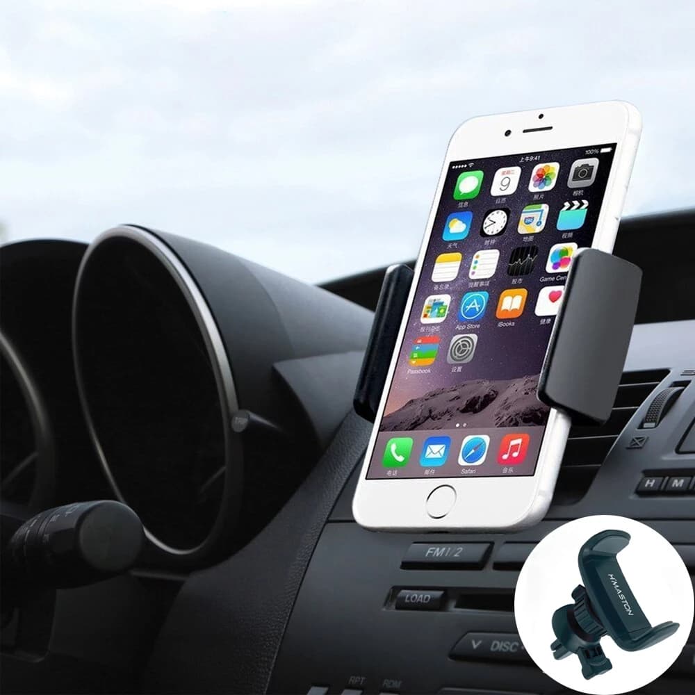H'maston CJ-20 Suporte Celular GPS Veicular Carro Universal Automóvel Saída Ar Grampo Ajustável 360°