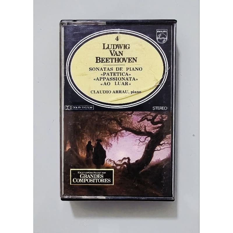 Fita Cassete Ludwig Van Beethoven Sonatas de Piano Patetica Appassionata ao Luar k7