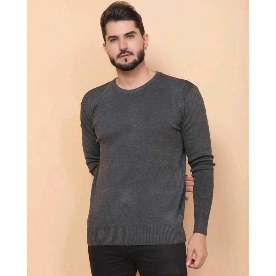 Cardigan Sueter Modal Masculino Blusa de Frio com GOLA REDONDA Malha Premium