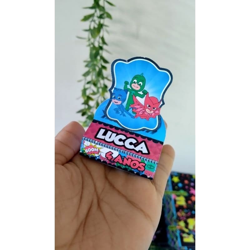 Porta Bis Duplo Personalizado - Lembrancinha Festa Infantil, Aniversário, Decoração Menino e Menina