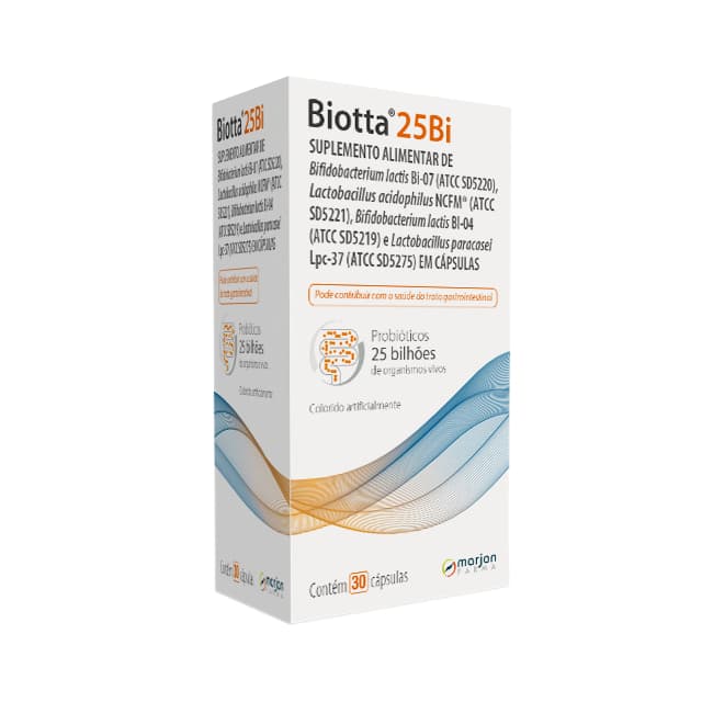 Biotta 25BI com 30 cápsulas