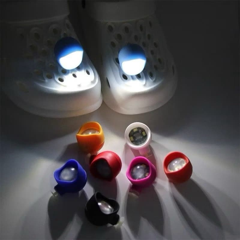 Bottons para Sandálias e Babuches | Acessórios luz luminoso lanterna Divertidos