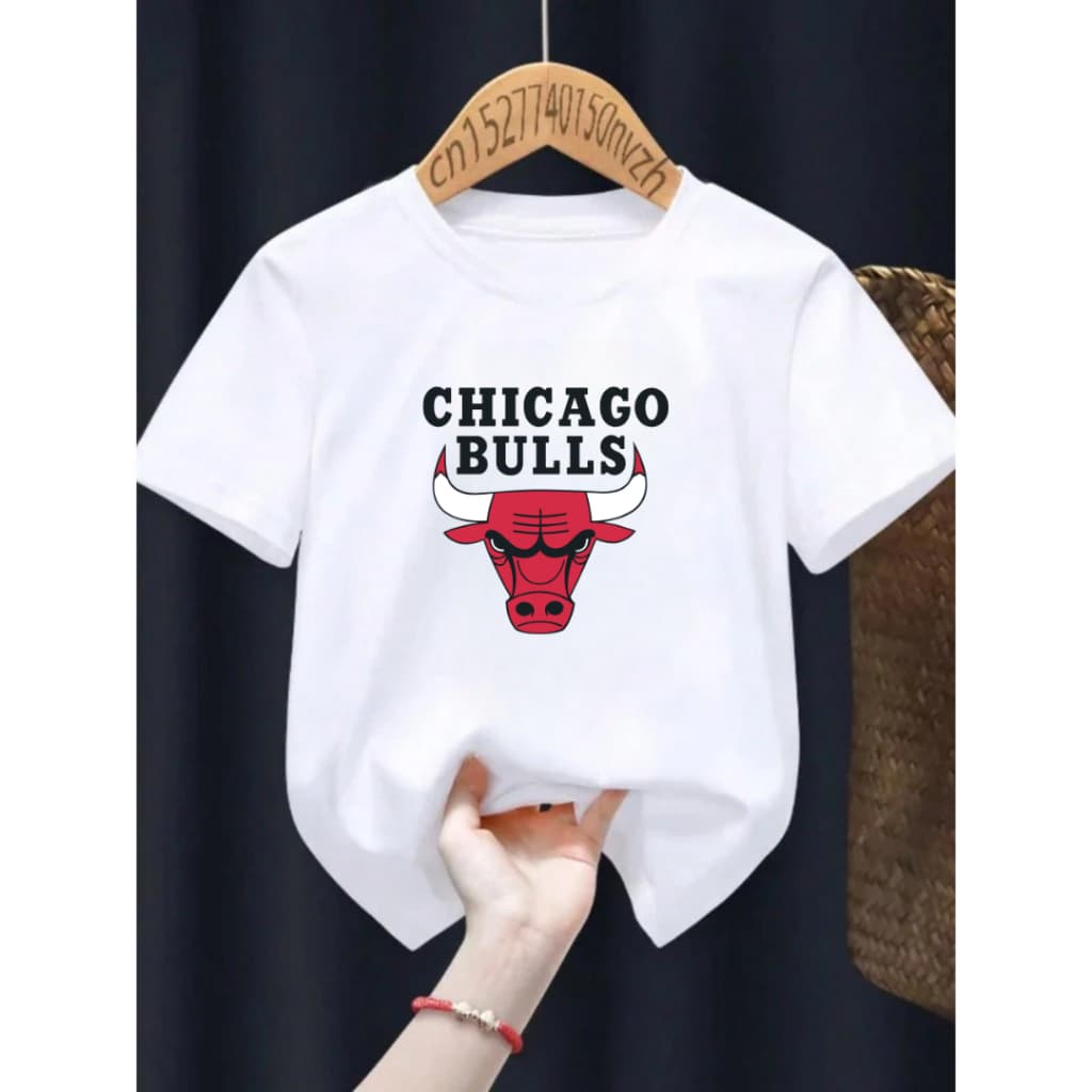 Camiseta Infantil/Juvenil Chicago Bulls Basketebol Unisex