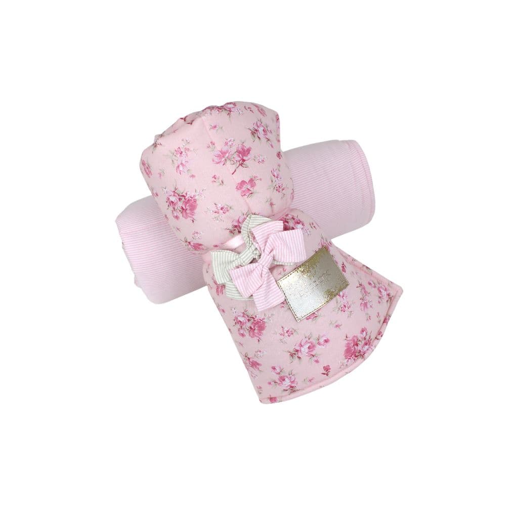 Edredom Pet Dupla Face Pata Chic Doce Flor - Rosa