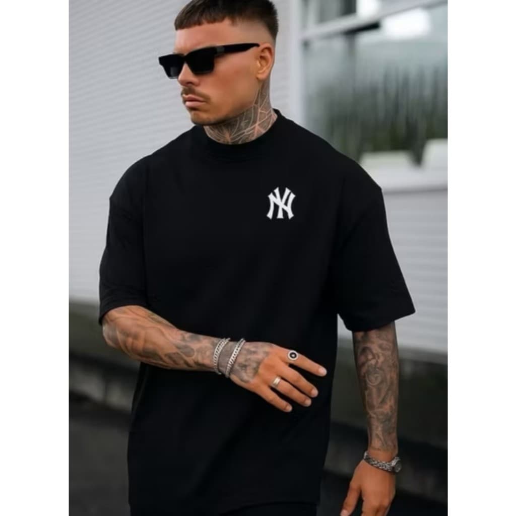 Camiseta NY Estampada T-Shirt Masculina 100% Algodão