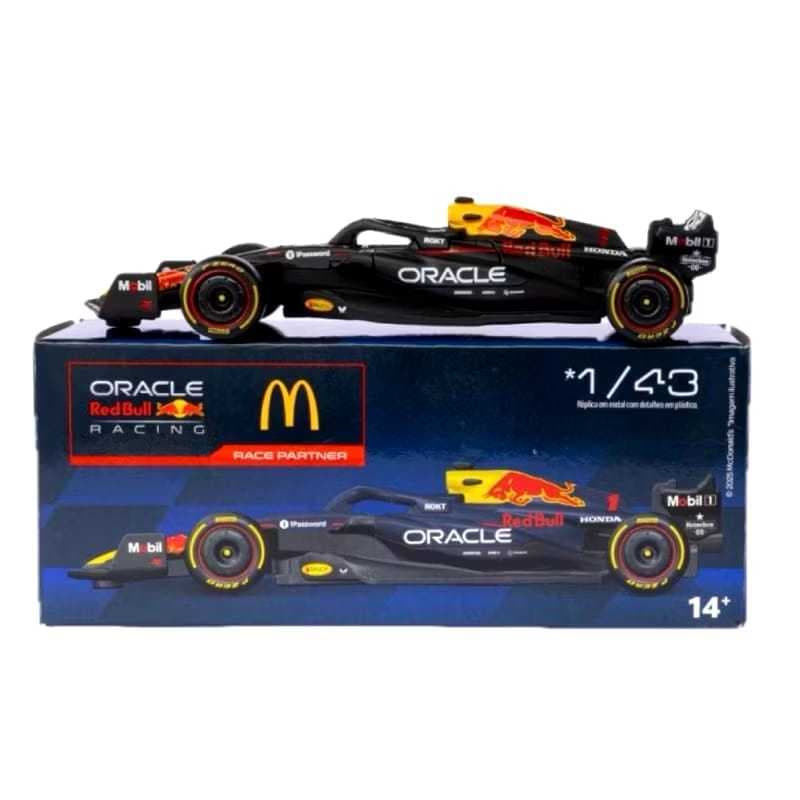 🏎️ Miniatura Red Bull Racing – Fórmula 1 | Edição Exclusiva McDonald’s | Escala 1:43