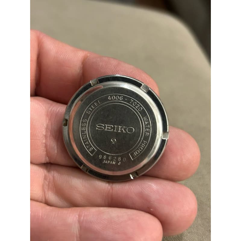 TAMPA DA CAIXA DO SEIKO 4006-7020 IMPECÁVEL SEM MARCAS