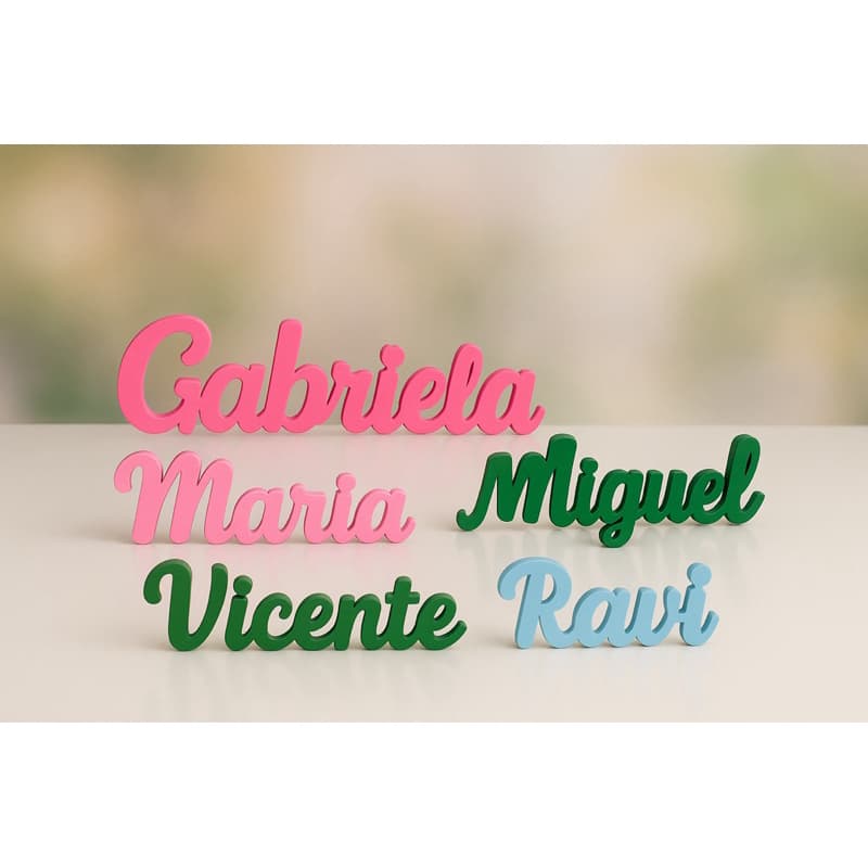 Letreiro Nome Personalizado Decorativo Infantil de Mesa ou Estante