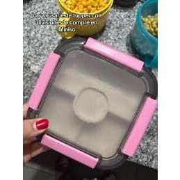 Kit Saladeira 2 Niveis Talher Integrado Capacidade 11 Litro Rosa Organizador Pratico