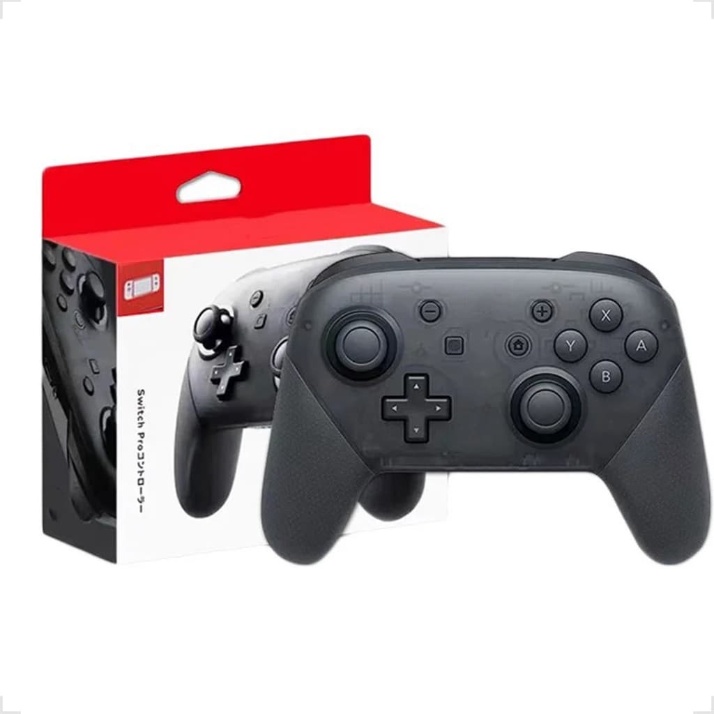Controle Joystick Gamepad Pro Sem Fio Bluetooth Para Switch/Oled/LITE/Switch 2 Celular PC - PRETO
