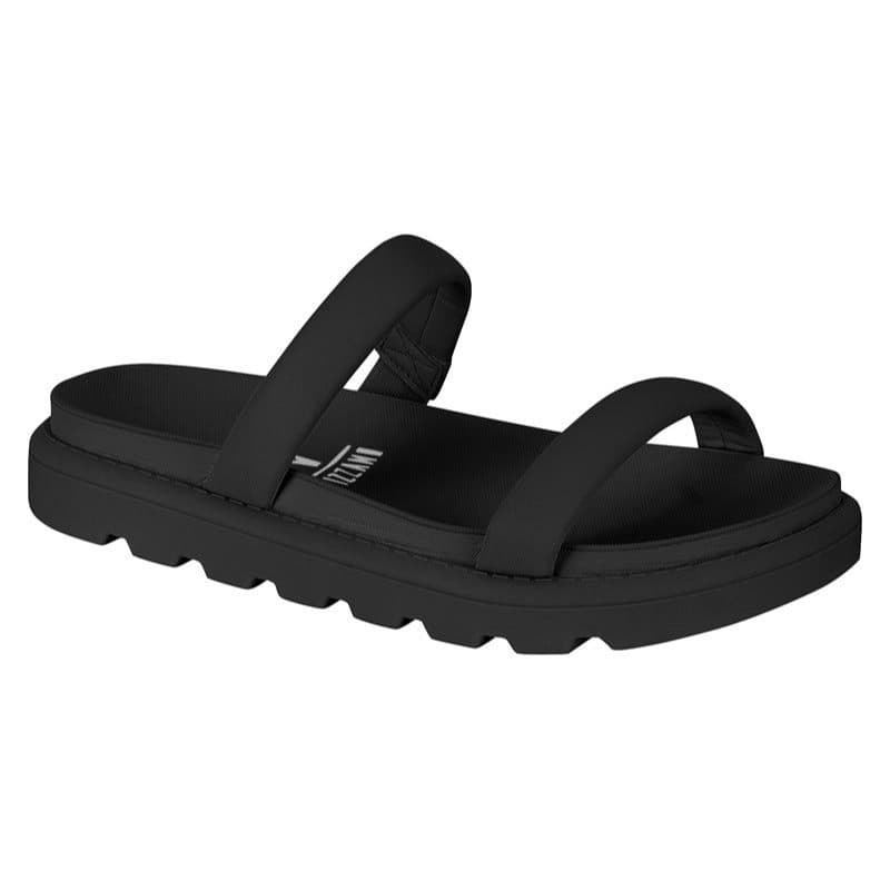 Vizzano Papete Feminina Original Solado Tratorado Preto Nude Branco Off