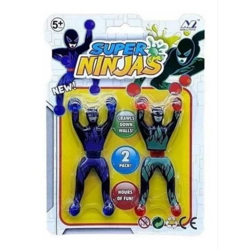 Boneco Ninja Gruda Na Parede