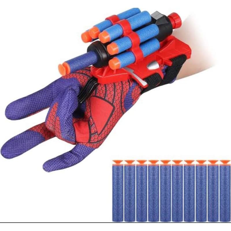 Luva Homem Aranha Lançador de Ventosas