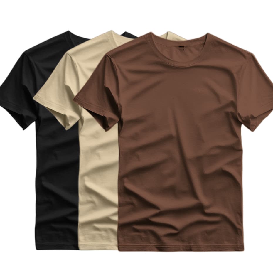 Kit 3 Camiseta Lisa Gola Redonda Camisa 100% Algodão Qualidade Premium Várias Cores Leve e Confortável Envio Imediato