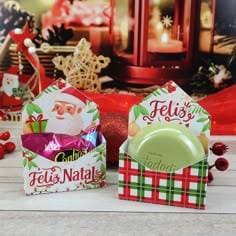 Caixinha para Sabonete/Bombom Natal/Lembrancinha/Brindes