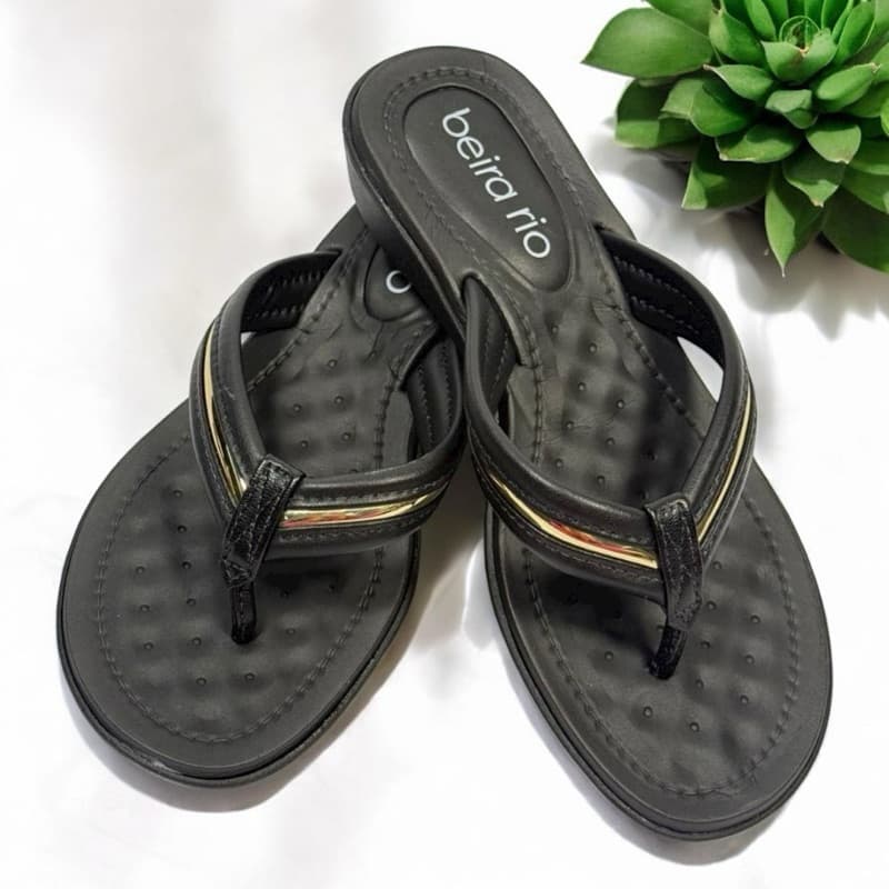Chinelo Sandália Rasteira  Beira Rio Feminina  Leve Confortável Original