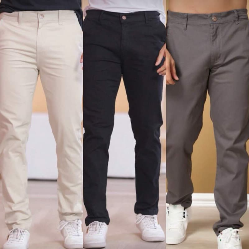 CALÇA SARJA SPORT FINO SOCIAL BASICA LYCRA MASCULINA PREMIUM (CORES + TAMANHOS 36 AO 48)