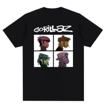 Camiseta Gorillaz – Band – Camisa Música Alternativa