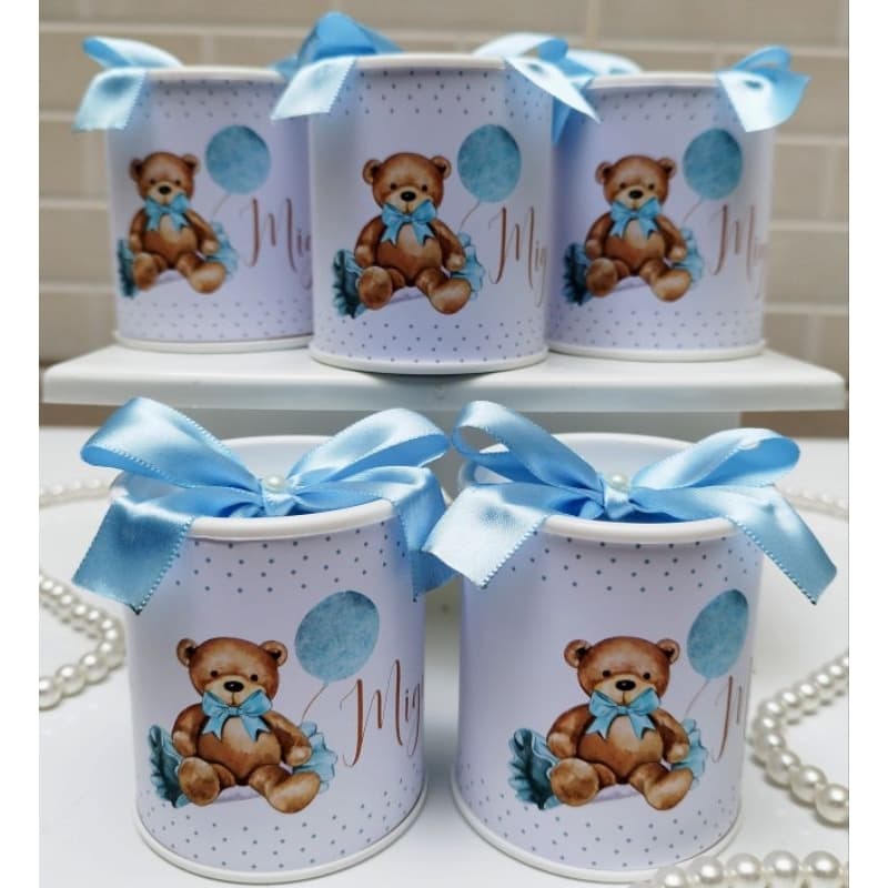 Tubolata Personalizada 7x6 / Lembrancinha Maternidade Aniversário Ursinho Balão / TODOS OS TEMAS
