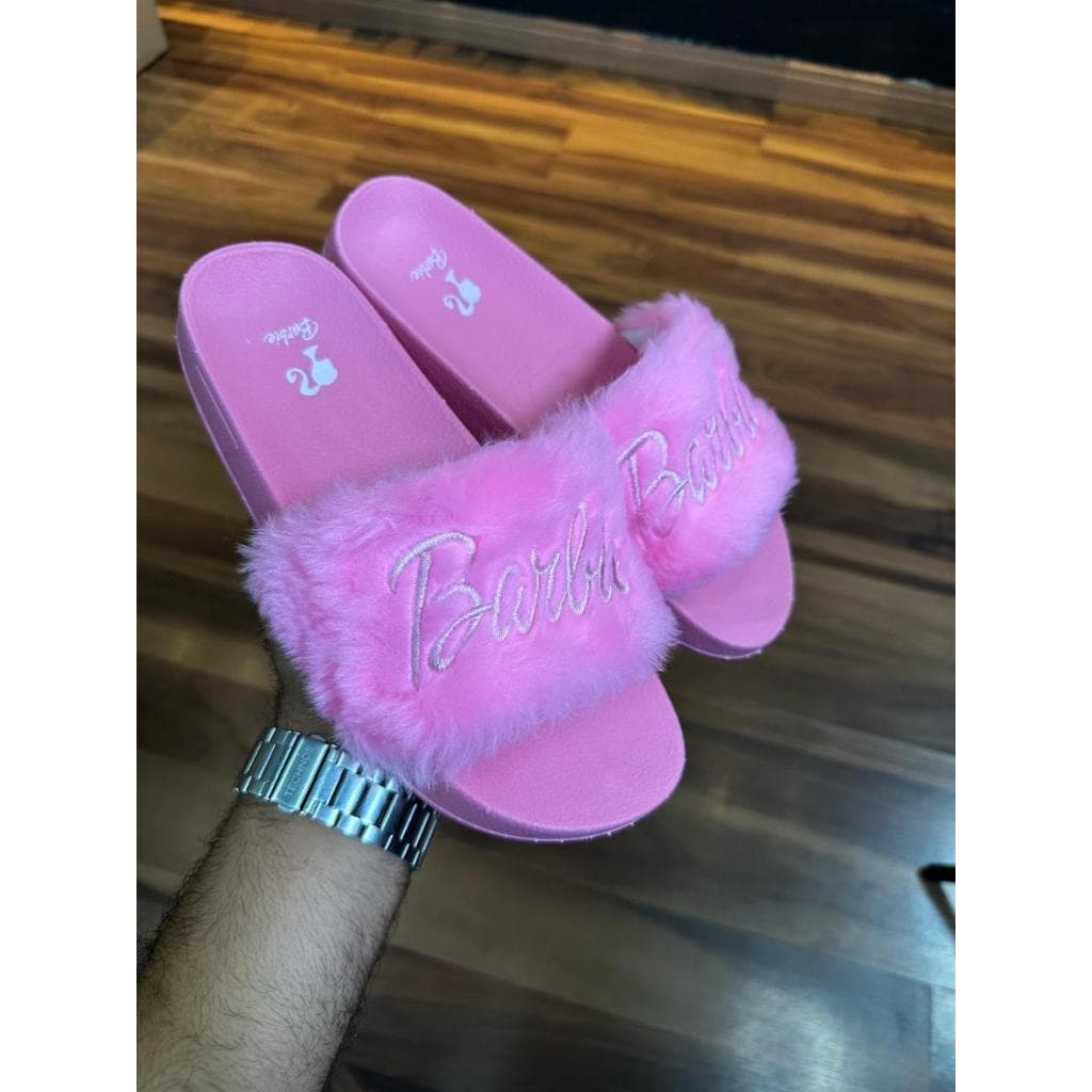 pantufa de pelos feminina chinelo slide de pelinho