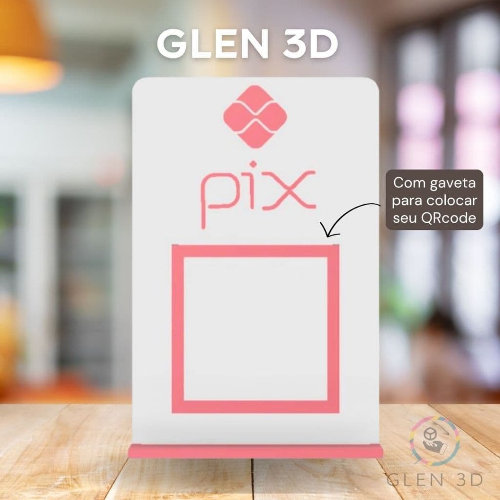 Placa QRcode display balcão PIX INSTAGRAM GOOGLE WIFI