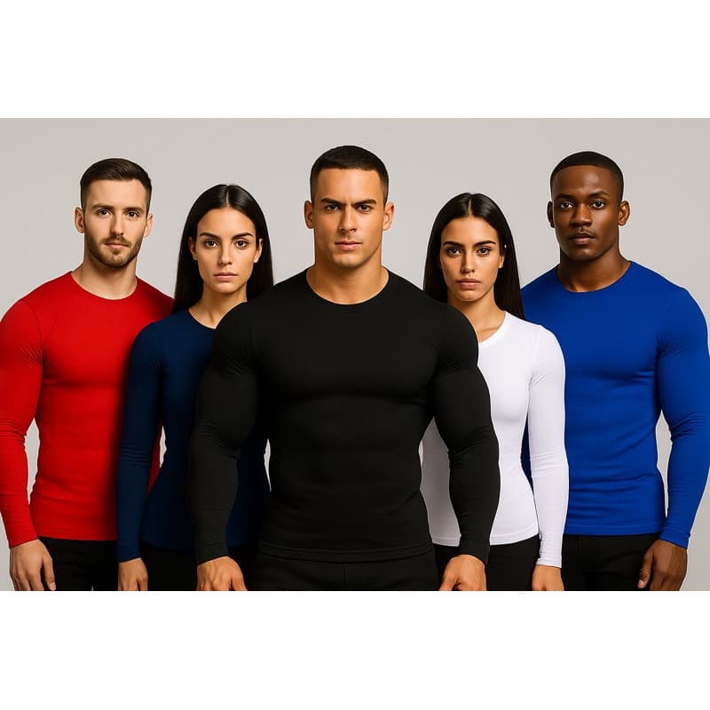 Camisa Térmica Segunda Pele UV Masculina e Feminina | Proteção Solar UV50+ | Fitness, Treino, Corrida, Praia