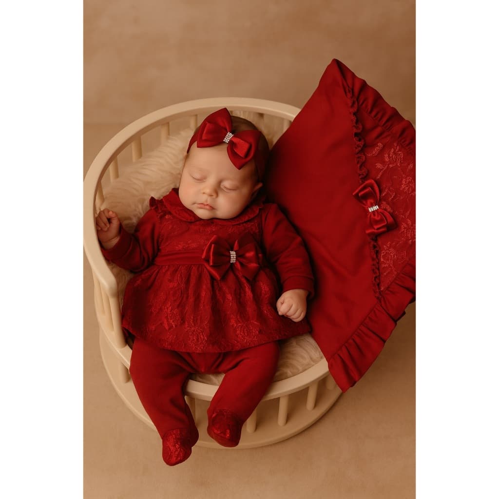Kit Saída Maternidade Enxoval Princesa Renda Bebê Luxo
