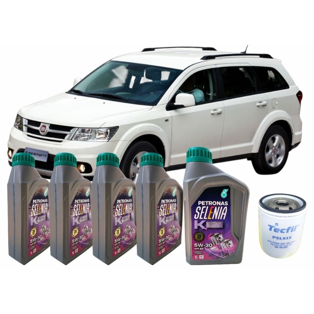 Kit Troca de Óleo Original Fiat Freemont 5W30 100% Sintético e Filtro de Óleo (  50057786 )
