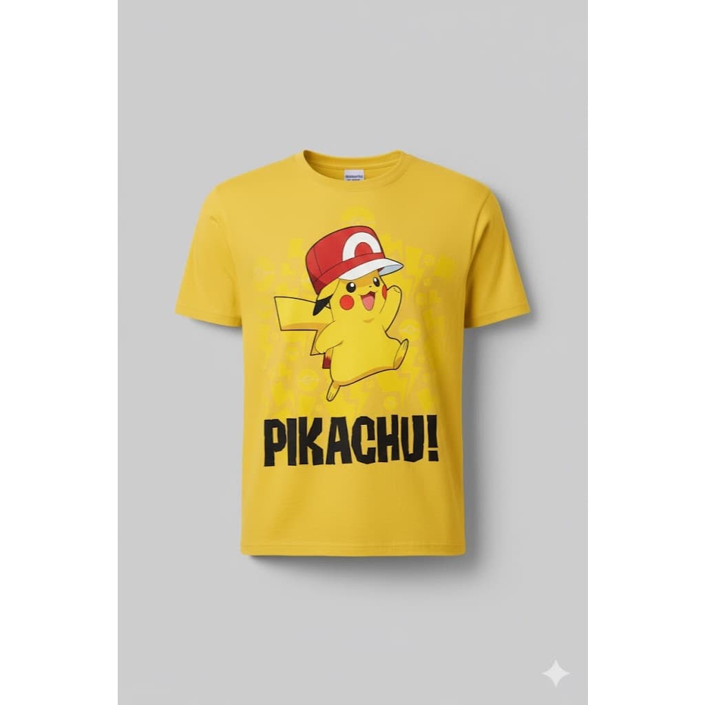Camiseta Pokémon Pikachu 100% Algodão – Infantil e Adulto ENVIO RAPIDO